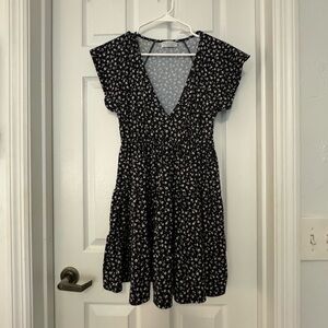 Flower print V-Neck dress